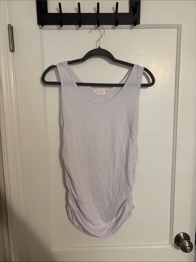 Women’s Light Lavender Scoop Neck Maternity Tank Top